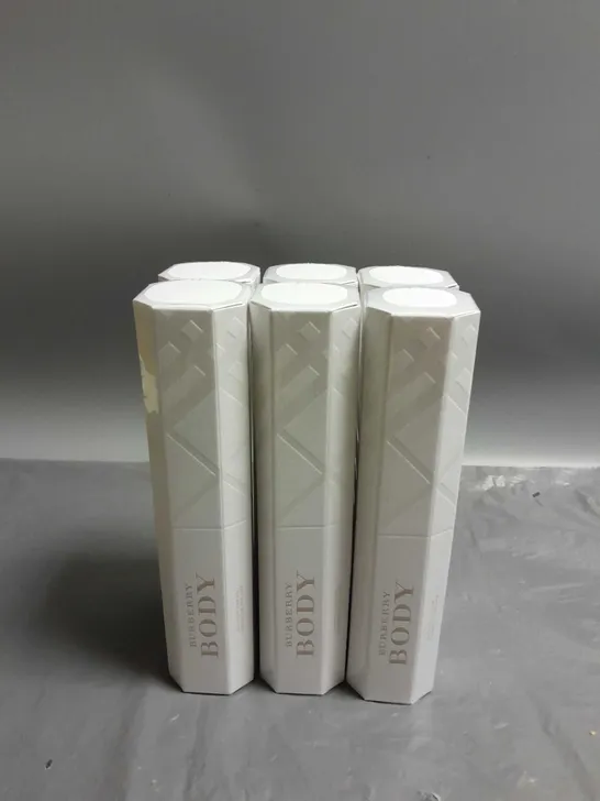 BOX OF 6 BURBERRY BODY SHOWER CREAM 100ML EACH