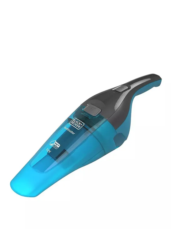 BOXED BLACK & DECKER BLACK+DECKER 7.2V WET AND DRY DUSTBUSTER CORDLESS HAND VACUUM WDC215WA-GB RRP £45