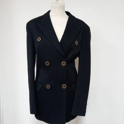 DOLCE AND GABBANA BLACK WOMENS BLAZER SIZE 33/44