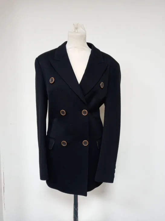 DOLCE AND GABBANA BLACK WOMENS BLAZER SIZE 33/44