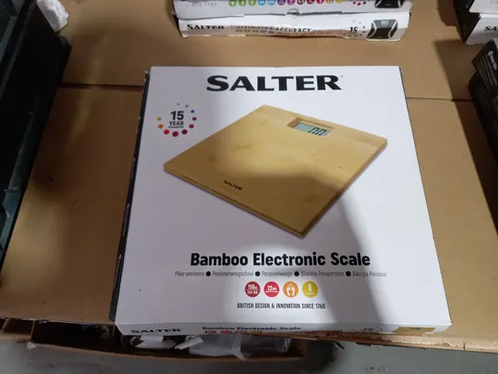 SALTER BAMBOO ELECTRONIC SCALE 