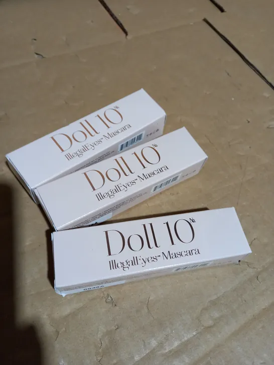 DOLL 10 ILLEGAL EYES MASCARA X3 BLACK 