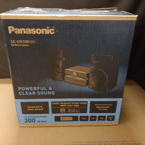 BOXED PANASONIC CD STEREO SYSTEM - SC-UX100