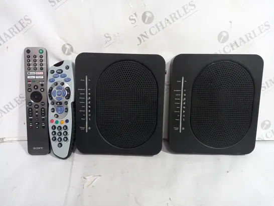 BOX OF APPROXIMATELY 5ASSORTED ITEMS TO INCLUDE - SKY REMOTE - SONY REMOTE - COMMWORX WIFI BOX ECT