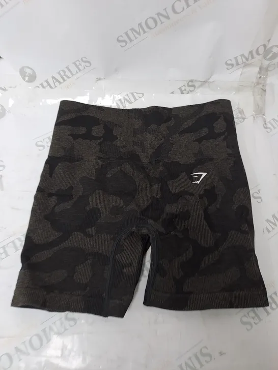 GYMSHARK ADAPT CAMO SEAMLESS SHORTS SIZE XS 