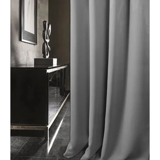 BAGGED KHAIDYN POLYESTER ROOM DARKENING PINCH PLEAT CURTAIN PAIR - 165 X 137CM (1 ITEM)