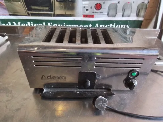 ADEXA 6-SLICE COMMERCIAL TOASTER, MODEL: 6ATS-C