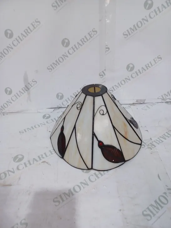 DECORATIVE GLASS & METAL LIGHT/LAMP SHADE - COLLECTION ONLY