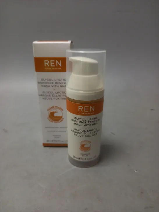 REN CLEAN SKINCARE RADIANCE RENEWAL MASK WITH AHA 50ML