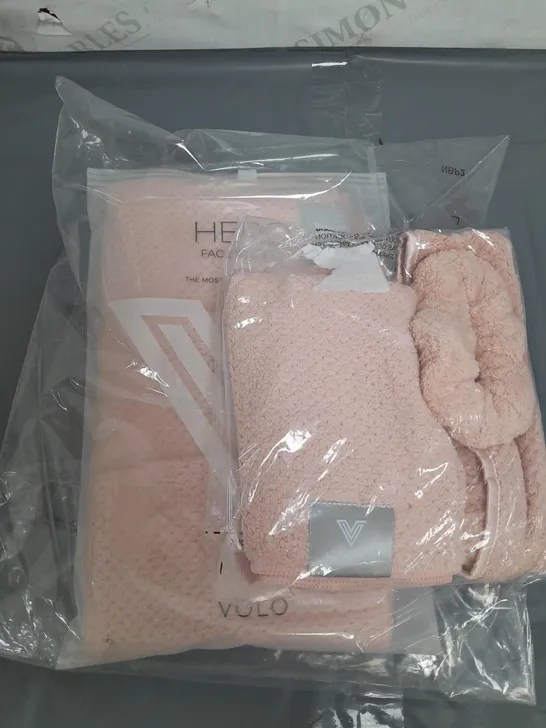 VOLO FACE TOWELS SET IN PINK 