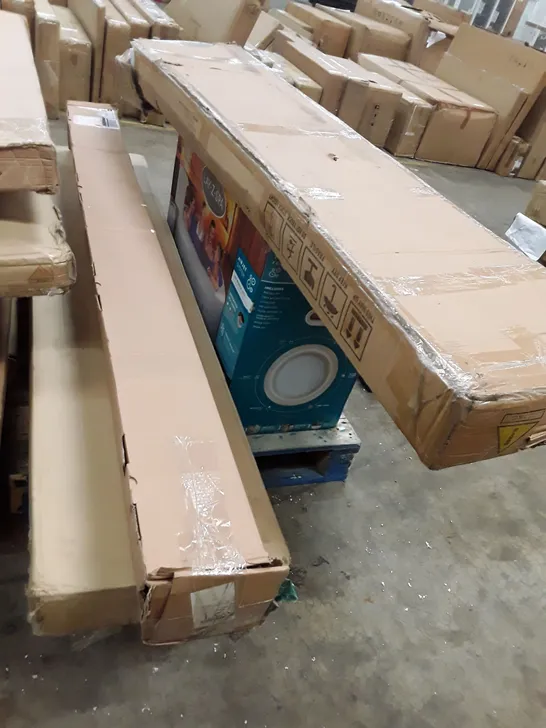 PALLET OF ASSORTED FLAT PACK FURNITURE PARTS 