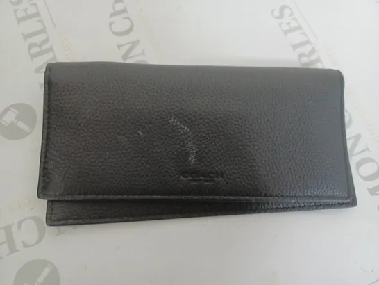 BLACK LEATHER COACH PURSE 