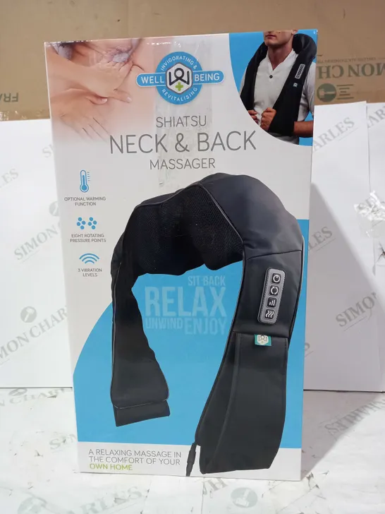 WELL BEING SHIATSU NECK & BACK MASSAGER