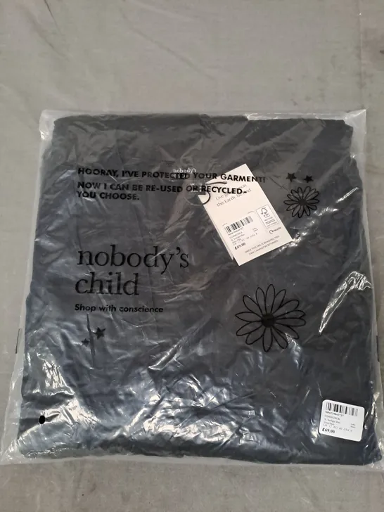 NOBODY'S CHILD SL STARLIGHT MINI DRESS IN BLACK UK SIZE 12