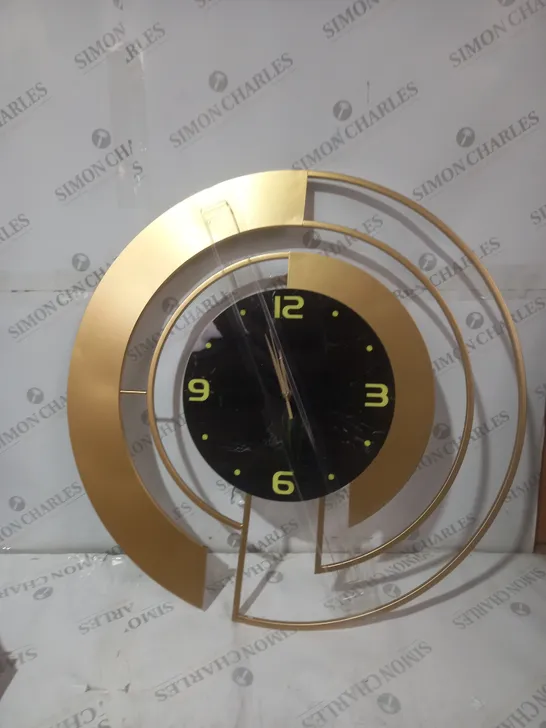 UNBRANDED GOLDEN OUTDOOR CLOCK 