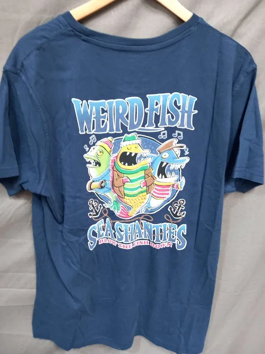 WEIRDFISH SEA SHANTIES HERITAGE WASH ARTIST TEE SIZE L