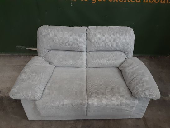 DESIGNER GREY FABRIC 2-SEATER SOFA 