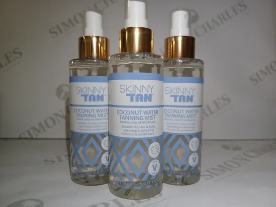 LOT OF APPROX 6 X 150ML SKINNY TAN COCONUT WATER TANNING MIST