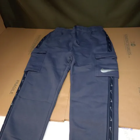 MENS NAVY BLUE NIKE TRACKSUIT BOTTOMS SIZE M