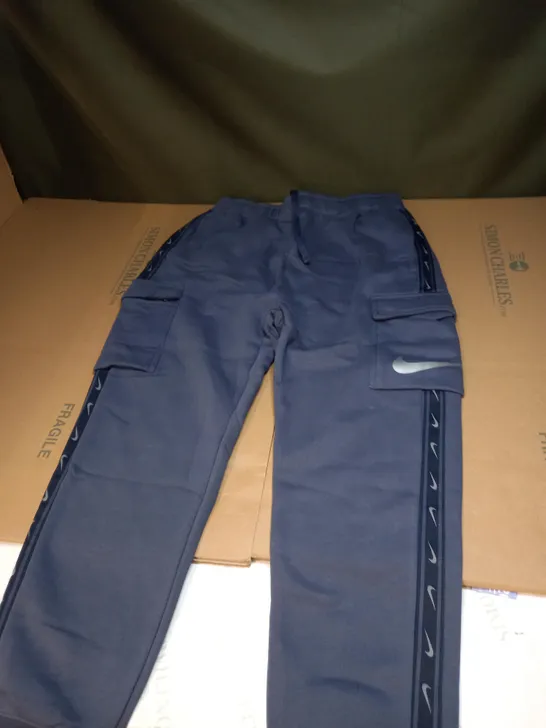 MENS NAVY BLUE NIKE TRACKSUIT BOTTOMS SIZE M