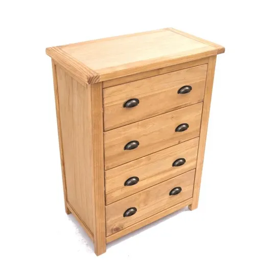 BOXED SARKAR 4-DRAWER CHEST OF DRAWERS (1 BOX)