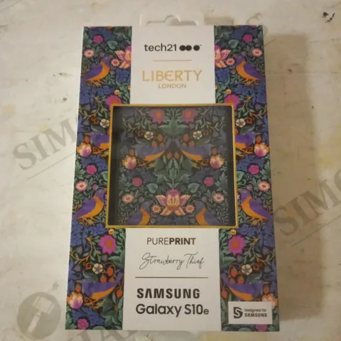 LOT OF 12 BRAND NEW TECH21 PURE PRINT LIBERTY HARDSHELL CASES FOR GALAXY S10E, STRAWBERRY THIEF