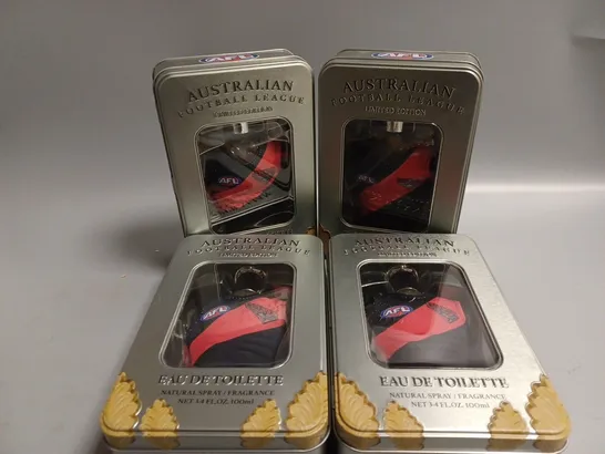 APPROXIMATELY 4 AUSTRALIAN FOOTBALL LEAGUE LIMITED EDITION EAU DE TOILETTE (100ml) (ESSENDON)