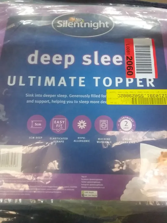 SILENTNIGHT ULTIMATE DEEP SLEEP MATTRESS TOPPER SINGLE