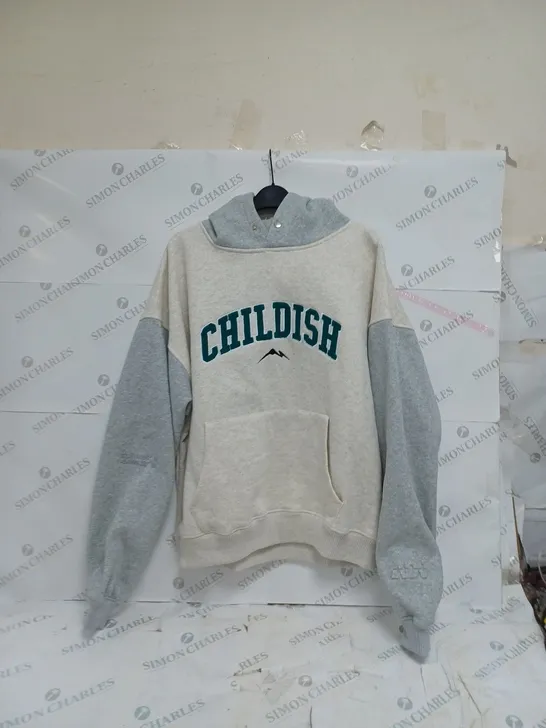 CHILDISH ADVENTURES HOODIE SIZE LARGE 