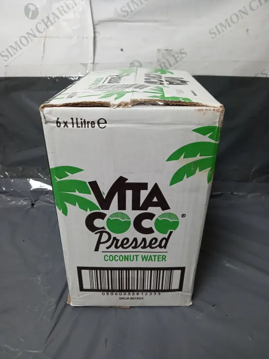 BOXED VITA COCO PRESSED COCONUT WATER 6X1L - COLLECTION ONLY