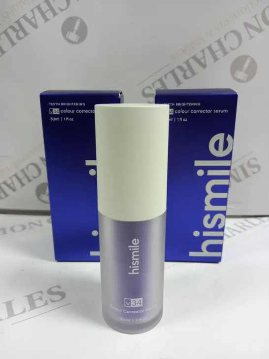 2 X BOXED BOTTLES OF HISMILE COLOUR CORRECTOR SERUM 