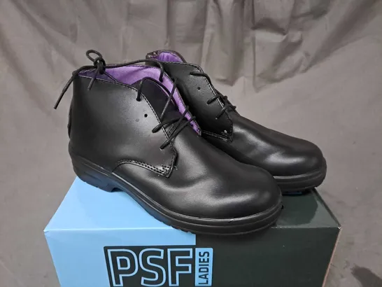 BOX OF APPROX. 10 PAIRS OF PSF LADIES VERSATILE SAFETY FOORWARE SIZE 4/37