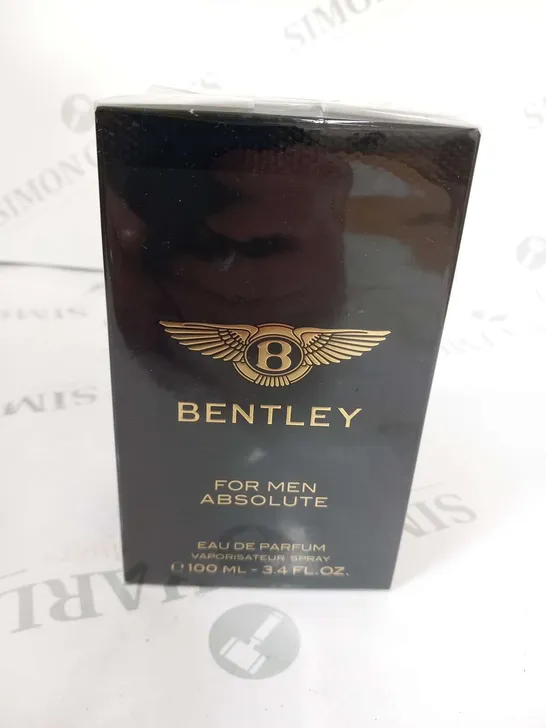 BOXED AND SEALED BENTLEY FOR MEN ABSOLUTE EAU DE PARFUM 100ML