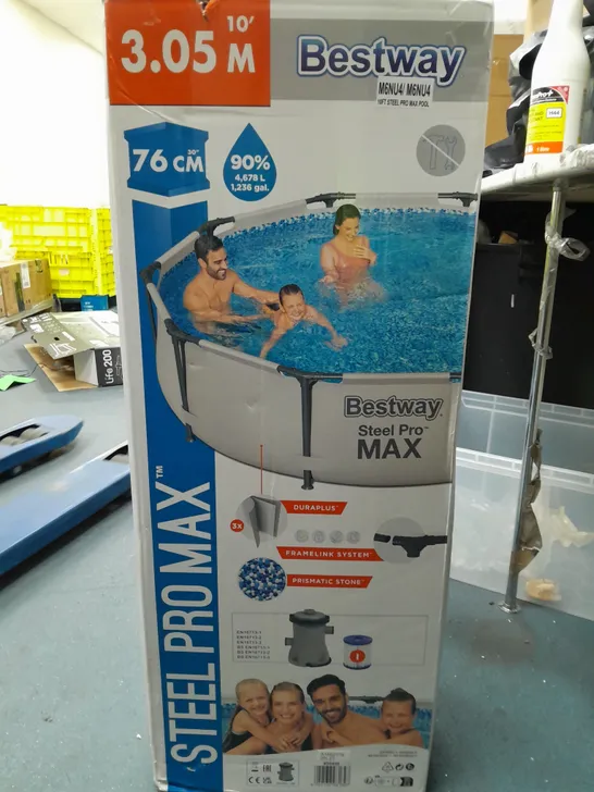 BOXED BESTWAY STEEL PRO MAX 76CM POOL - COLLECTION ONLY