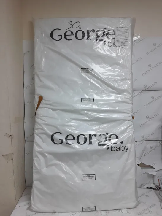 GEORGE BABY SPRUNG MATTRESS 140X70X10CM - COLLECTION ONLY