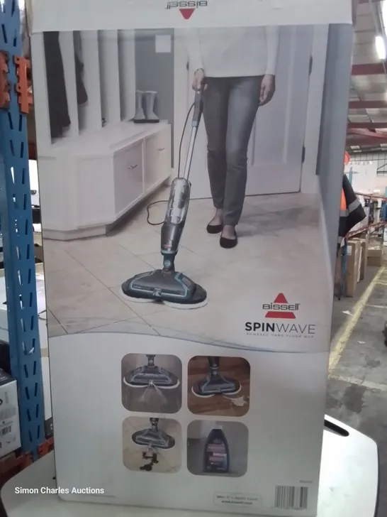 BOXED BISSELL SPIN WAVE POWERED HARD FLOOR MOP