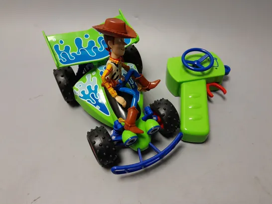 DISNEY PIXAR TOY STORY 4 RC TURBO BUGGY WOODY RRP £35