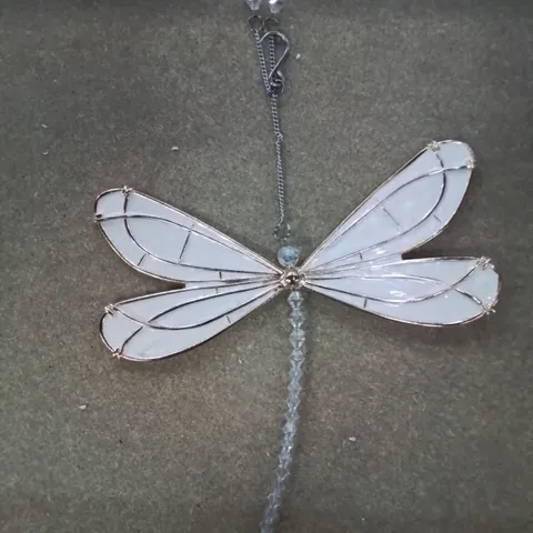 BOXED CRYSTAL DRAGONFLY WALL DECOR PIECE 