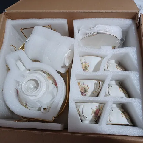 FANQUARE 15 PIECE FLORAL TEA SET