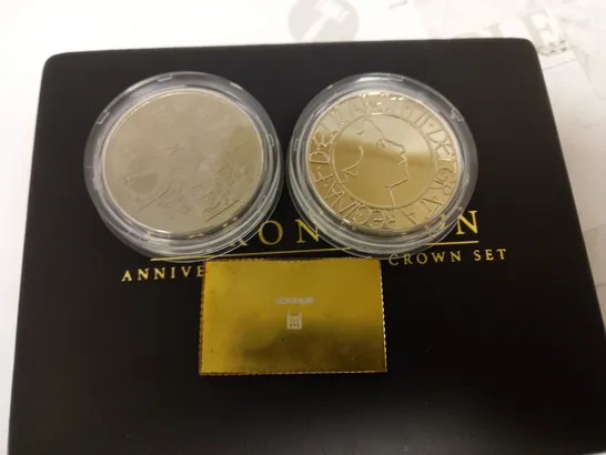 THE CORONATION ANNIVERSARY INGOT & CROWN SET 2003