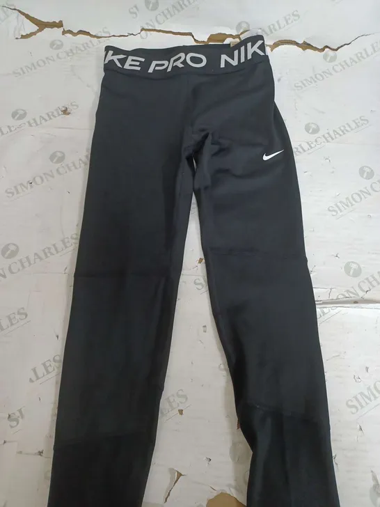 NIKE PRO BLACK LEGGINGS - KIDS LARGE