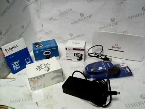 LOT OF A LARGE QUANTITY OF ASSORTED ELECTRICAL ITEMS, TO INCLUDE POLAROID FILM, MICROSOFT SURFACE POWER SUPPLY, USB 2.0 CONNECTION CABLE, ETC