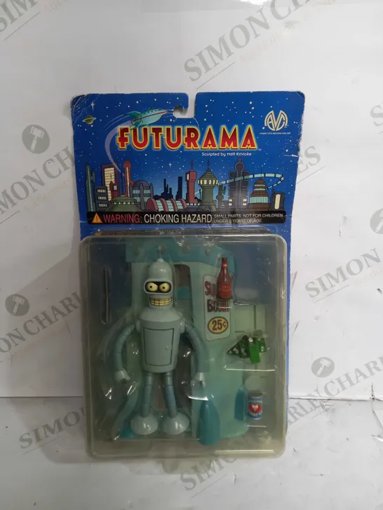 FUTURAMA BENDER ACTION FIGURE WITH SUICIDE BOOTH