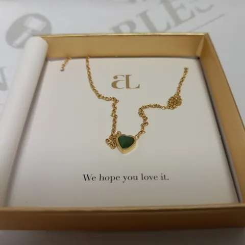 ABBOT LYON MINI HEART BIRTHSTONE NECKLACE - MAY