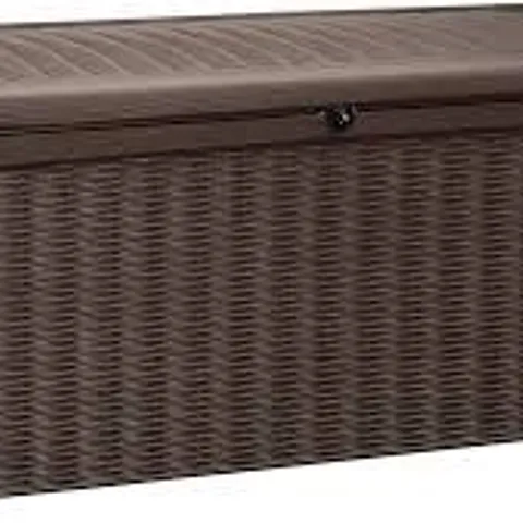 KETER BORNEO STORAGE BOX 416L IN BROWN - COLLECTION ONLY