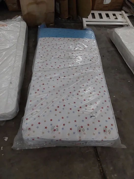 QUALITY BAGGED ASPIRE 3FT SINGLE STAR PRINT MATTRESS 