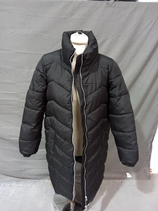 VERO MODA BLACK PADDED COAT - SMALL