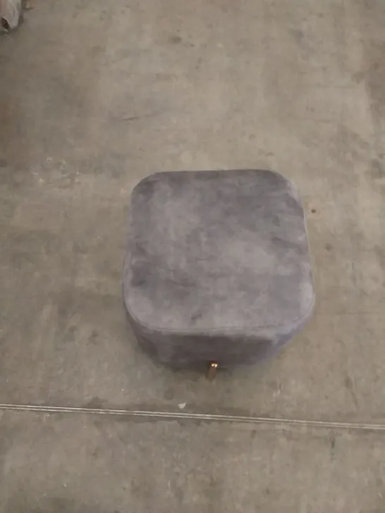 WILL FOOTSTOOL IN VELVET GREY