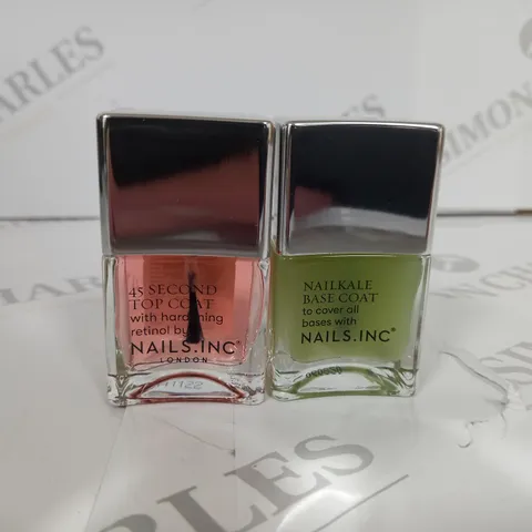 NAILS INC NAILKALE BASECOAT & KENSINGTON 45 SECOND TOPCOAT 14ML