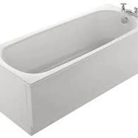 COOK & LEWIS CONWAY 2 TAP HOLE STEEL BATH 1700MM X 540MM